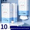 Blue Cat 10-Pack Hanging Facial Tissue Paper Towels for Home Use