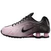 Nike Shox R4 Вышивка Сакура Низкие Повседневные Беговые Кроссовки Женские Черные Розовые IB8872-600