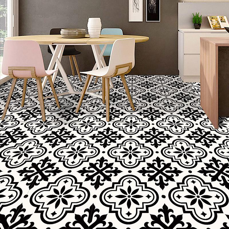 4 шт. современные самоклеящиеся квадратные нескользящие водонепроницаемые съемные наклейки из ПВХ для ванной комнаты и кухни, домашний декор, напольная плитка, наклейка 30X30 см