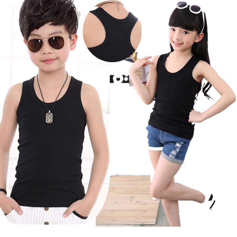 Kids' Cotton Tank Top: Summer Base Layer for Boys & Girls