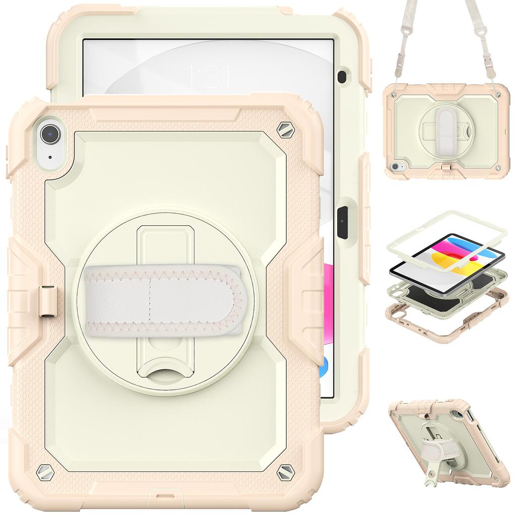 Armor Stand Case Universal for IPad 2025 11" A16 11th 10.9 2022 10th Gen Hybrid Cover with Screen 3-Layers Protection Protector