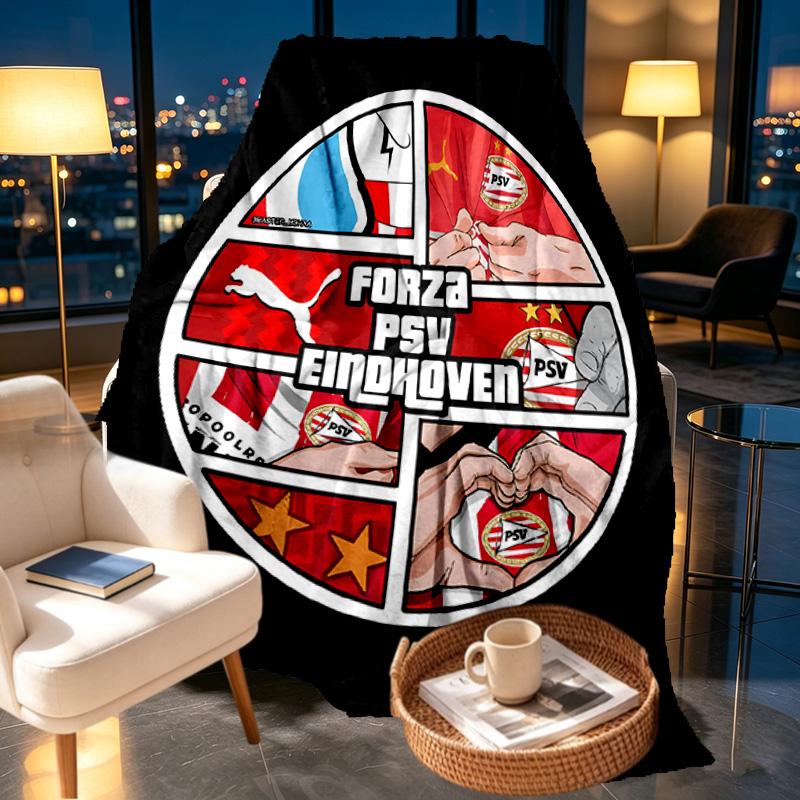 PSV Eindhoven PSV Print Blanket - Soft & Comfortable, for Bedroom, Travel, Sofa, Home Decoration - Birthday Christmas Gift for Friend