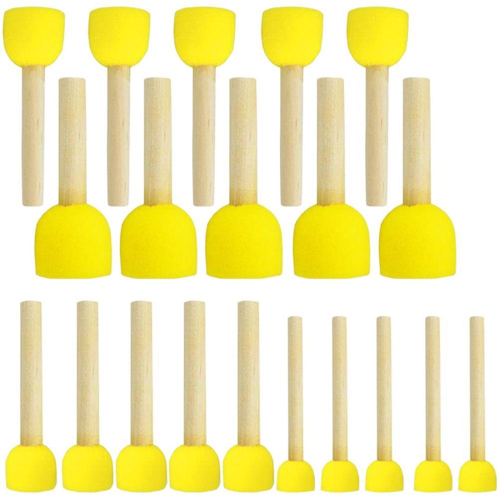 20 шт./пакет Керамическая губка ручной работы на палочке Водопоглощающая губка для окрашивания Новая губка для поделок с краской