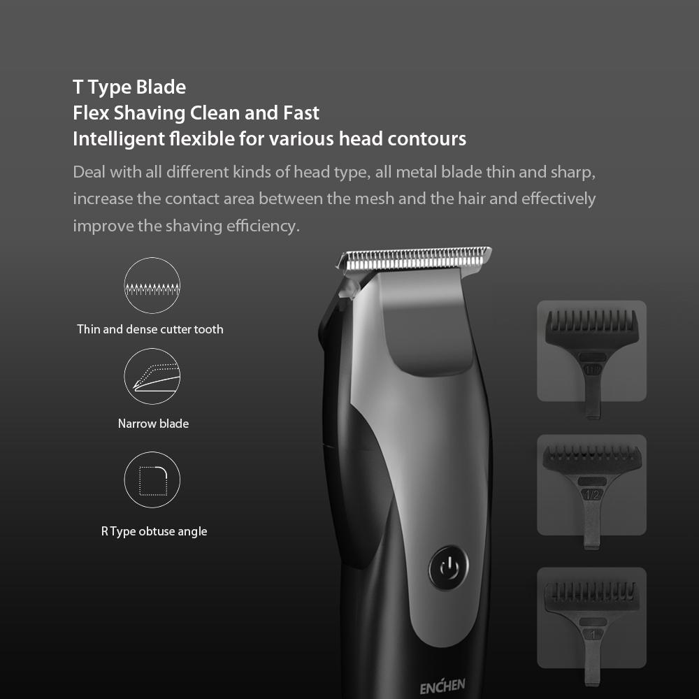 ENCHEN Hummingbird Electric Hair Clipper USB Charging Razor Hair Trimmer With 3 Hair Comb Hair Salon Style For Men