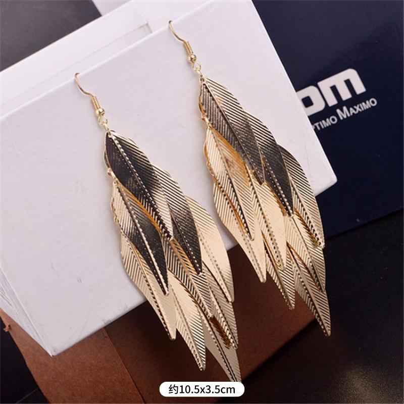 Модные преувеличенные нишевые темпераментные серьги с бахромой, ретро, личностные, универсальные серьги с пайетками, женские длинные украшения для ушей