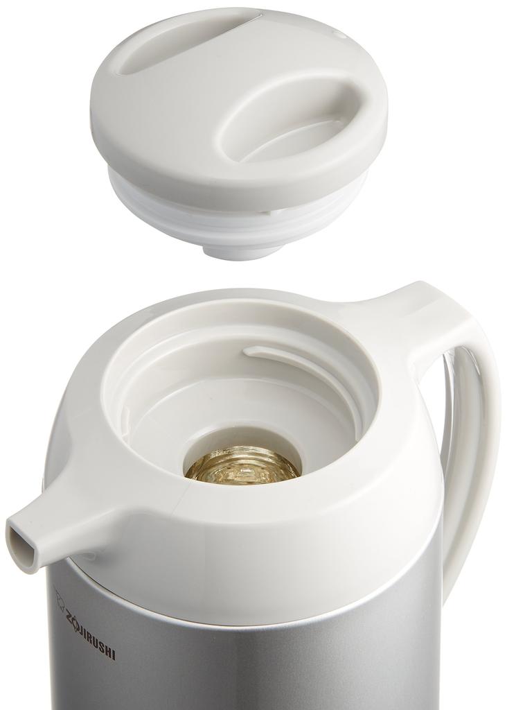 Zojirushi Стеклянный термостол Металлический термос, Кастрюля, 1000 мл, Серый, AG-KD10-HM