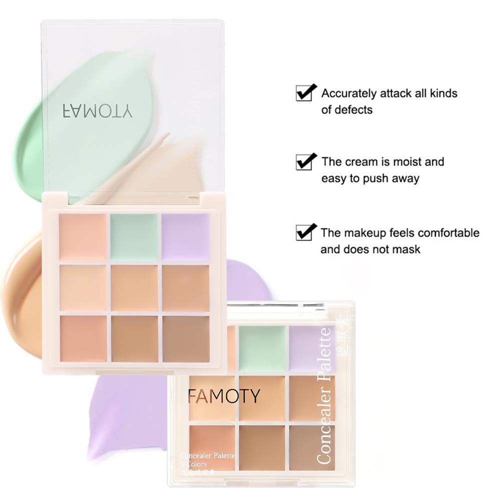 Moisturizing Concealer Palette Waterproof Cover Dark Circles Bronzer Facial Color Corrector Lasting Contouring Makeup Cosmetics