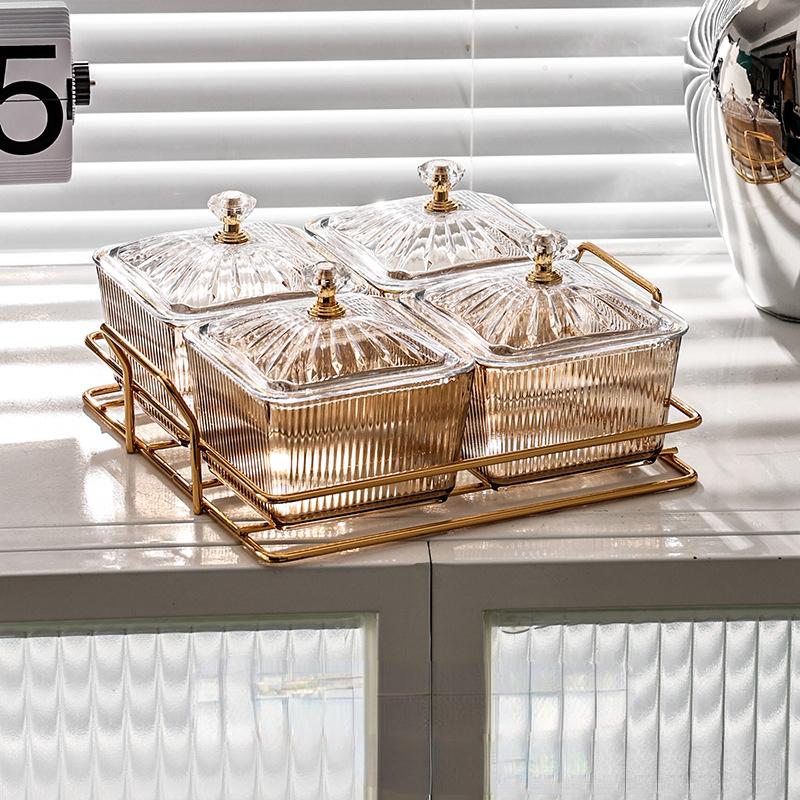 Легкая роскошная фруктовая тарелка для разделения тарелка для дома, гостиной, сухофруктов, конфет, закусок, бара, караоке, орехов, тарелка