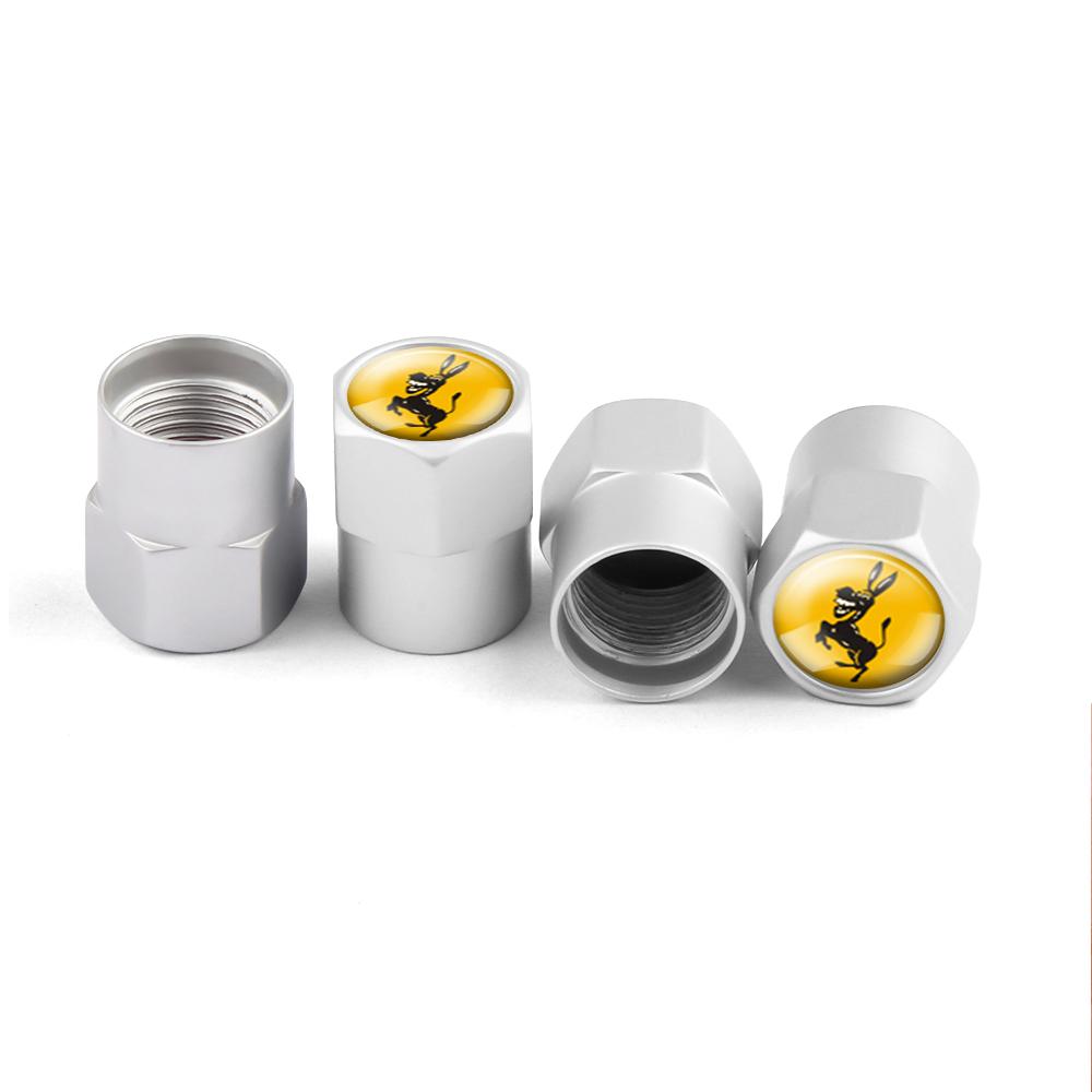 kqsdr10 4Pcs Donkey Emblem Car Styling Valve Caps Wheel Tires Air Valve Stem Protective Cover for Ferrari Auto Modification Accessories