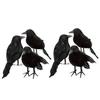 3pcs/set Halloween Crow Fake Bird Toys Ravens Prop Fancy Dress Decoration Props Party Decoration