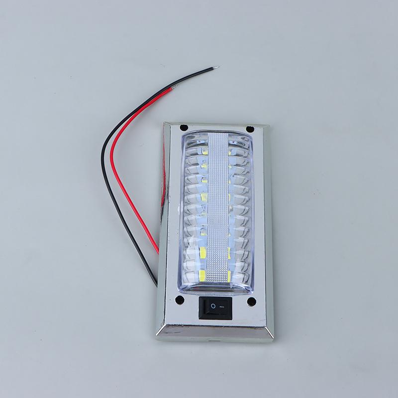 Led 12V-24V Panel Light Car Interior Reading Lamp High Brightness Cabin Lights For Van Truck Rv Boat Camper Lights Switch On Off