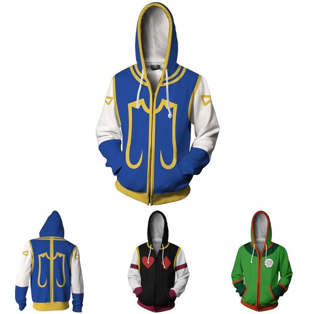 Теплая и уютная куртка на молнии Hunter Hunter Hisoka Killua, костюм для косплея, худи