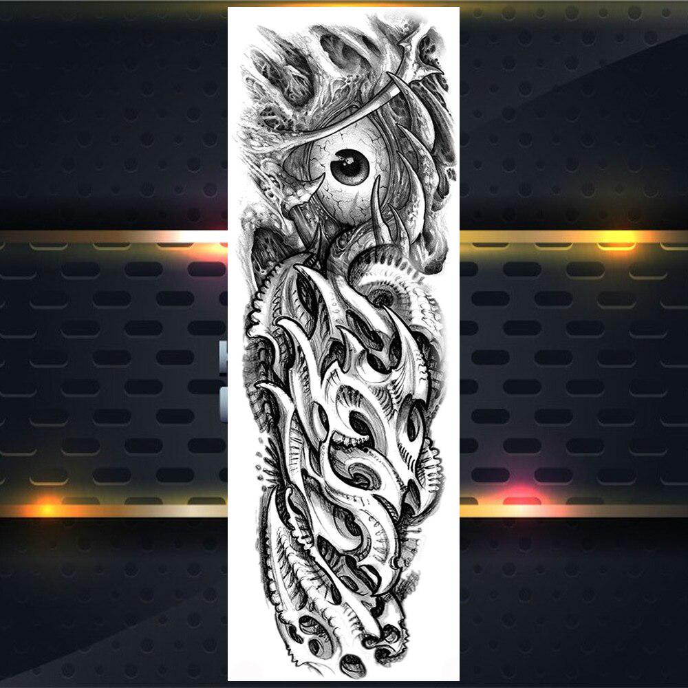 Длинные Временные Татуировки На Полную Руку Для Мужчин Мальчиков Лев Король Зверей Военная Тату Боди-Арт Хна Поддельные Волк Водонепроницаемые Рукава Татуировки Наклейки