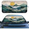 Heart Car Windshield Sunshades Pink, 59*31.5 Inches, UV Rays Sun Visor Protector For Car, SUV, Truck