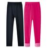 Children Baby Girls Winter Solid Pants Plush Warm Leggings Kids Girl Fleece Lined Leggings for 2-13 Years