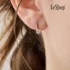 [LsSHOP] Серьги-гвоздики 14K на один камень на каждый день (Позолоченный)_LJ5088BRE