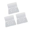 3pcs Acrylic Small Wall Shelf Floating Shelf for Security Cameras Clear Wall Shelves for Security