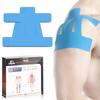 KTQUICK Kinesio Shoulder Sports Tape for Shoulder Strength Pain and Injury Prevention Pre-Cut Tape, Elasticity, 12-Piece Set, Tennis, Baseball,