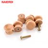 10pcs Handles Natural Wooden Cabinet Drawer Wardrobe Knobs Door Pulls Box Handle