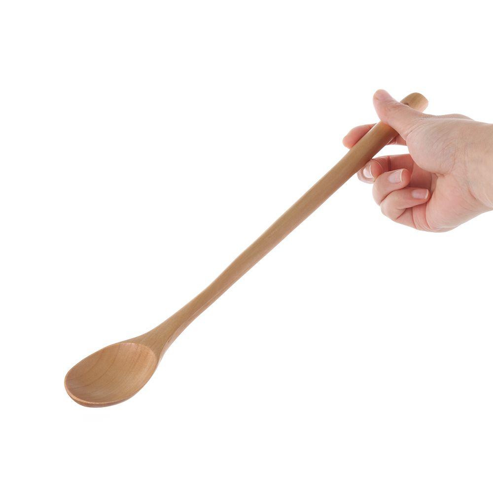 Dessert Japanese-Style Natural Solid Wood Porridge Tableware Tea Spoons Wooden Spoon Soup Scoops