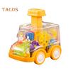 Нажмите, чтобы управлять игрушечной машиной, батарейки не требуются. Детский сад, детская игрушечная машина, прозрачная шестерня, мини-игрушка, школьный автобус, механическая концепция, обучение, день рождения