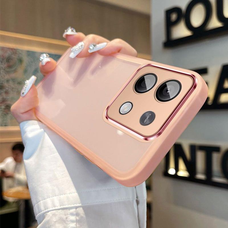 Transparent Silicone Case For Xiaomi Redmi Note 13 Pro 13R 12 11 10 11S 10S 9 8 Redmi A3 A1 13 13C 12 12C 10C 9C 9A 9T With Glass Lens Film Protection