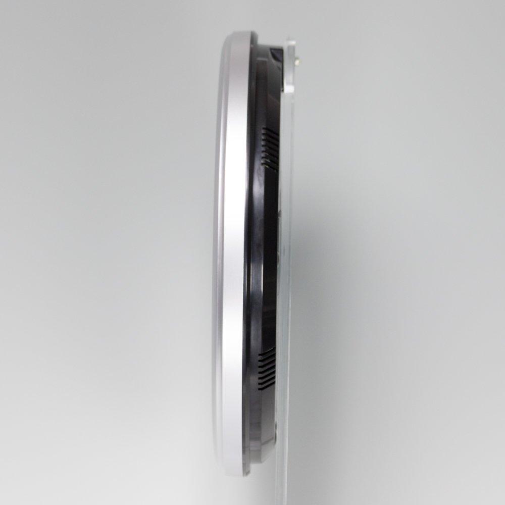 Расширенная гарантия производителя Seiko Clock Seiko Clock Настенные часы с радиоприемником Аналоговый календарь Дисплей температуры и влажности Серебристый металлик KX235S [2 года]