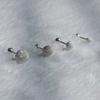 POSTLUDE [silver] MATTE BALL PIERCING (4 TYPE)
