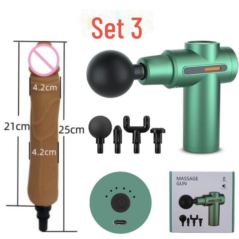 Women's Multifunctional Silicone Massage Gun for Muscle Relaxation