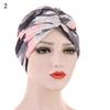 Women Muslim Cotton Turban Folding Cross Knotted Hair Ribbon Scarf Elastic Head Wrap Headwear Bandanas Lady Hair Hats Beanie