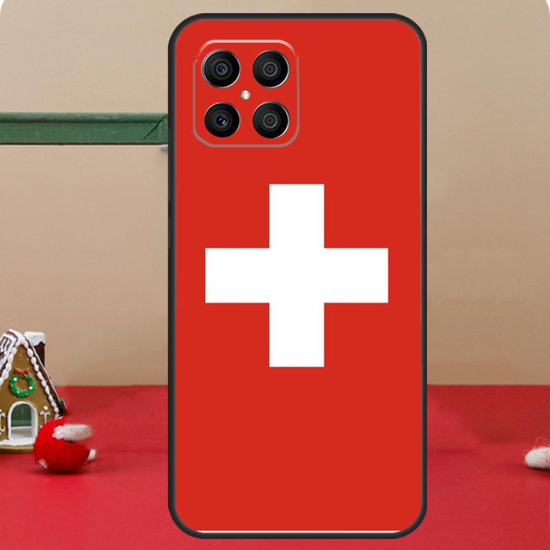 Швейцария Швейцарский флаг Чехол Для Honor Magic 8 5 6 7 Lite Honor 400 Pro 200 70 90 X8c X8b X9a X9b X9c X9d Win Чехол