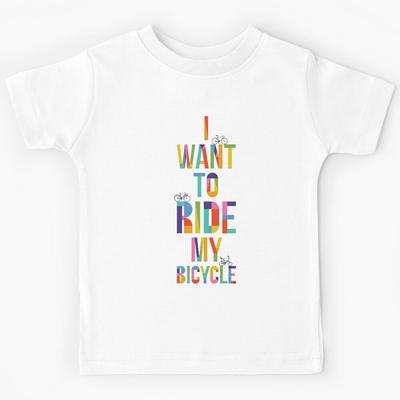 I Want To Ride My Bicycle Kids T-Shirt
