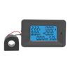 6 In 1 Digital LCD Meter Voltage 110 250V Current 100A Power Monitor Panel with Mutual Inductor