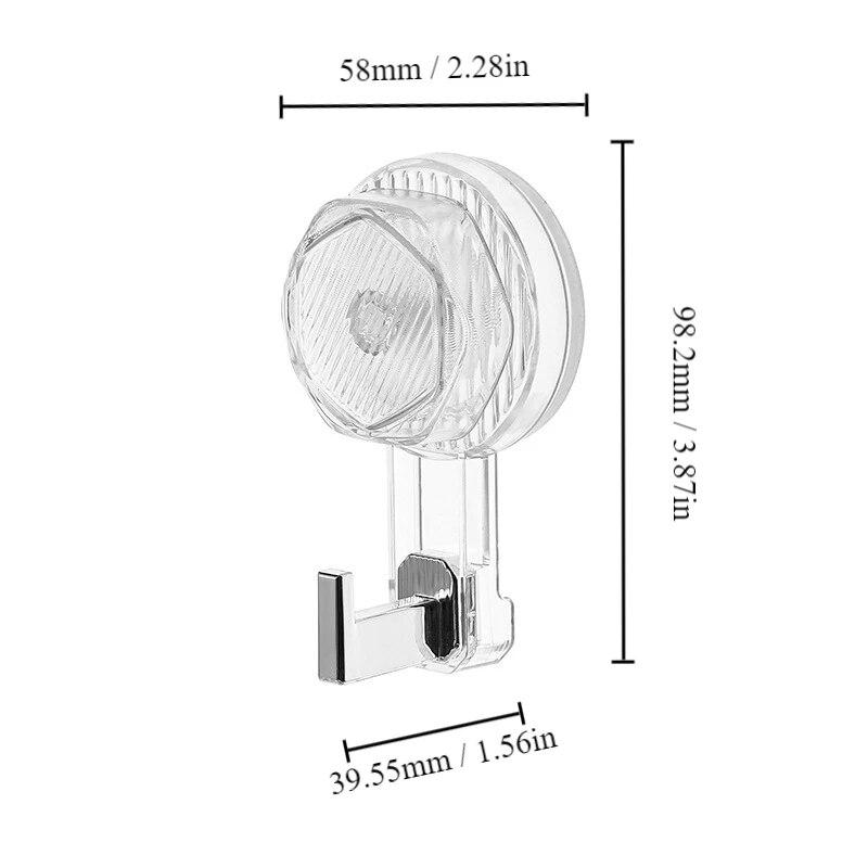 1 шт. прочный присосочный крючок без отверстий для вакуумного клея на задней стороне двери ванной комнаты, не оставляющий следов настенный клей для ванной комнаты