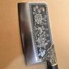 7.7 Inch Chopper Knife Copper Decor Ebony Handle Sharp Chef Cleaver Slicing Handmade Forged Kitchen Knives Meat Poultry Tools