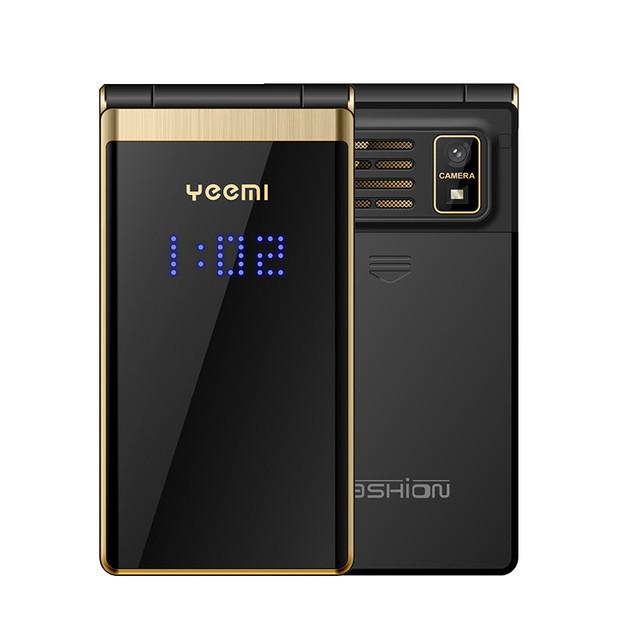 YEEMI M2+ 4G LTE раскладной мобильный телефон 2,84 дюйма двойной экран большие буквы вибрация Bluetooth MP3-плеер 1800 мАч двойной SIM-телефон