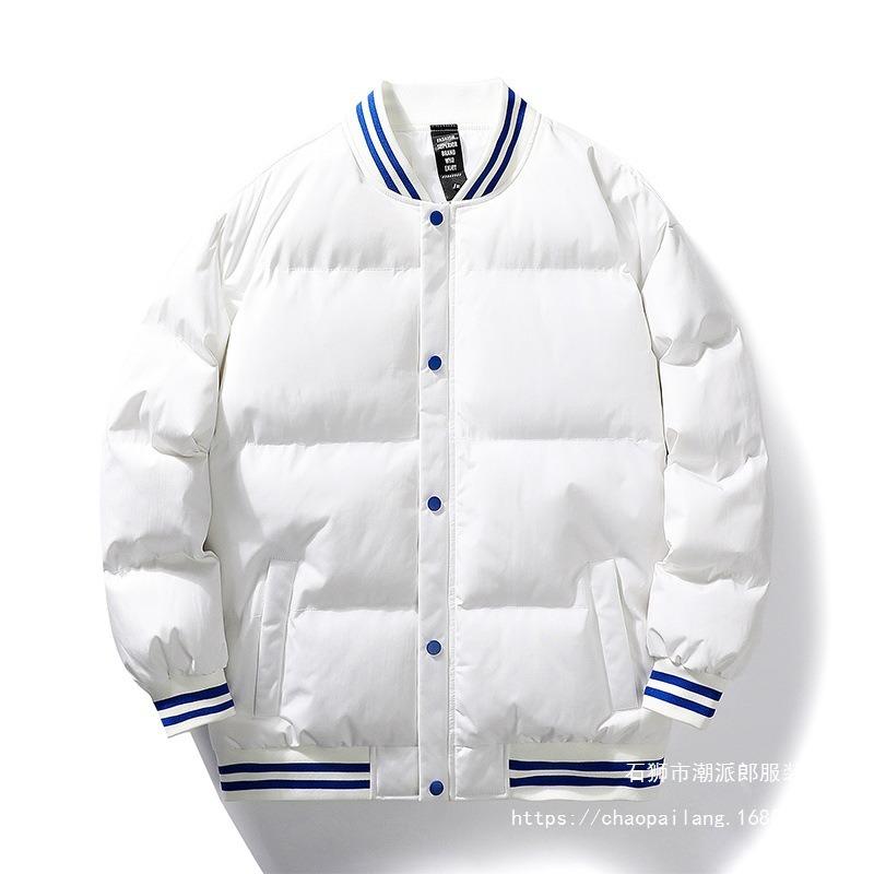 Новая осенне-зимняя бейсбольная куртка для пары, хлопковая куртка с утеплителем, мужская теплая хлопковая куртка, модная куртка, мужская пуховая хлопковая куртка