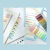 200 листов/набор Пастельные липкие заметки Моранди Набор Линейка ПЭТ-лента Индексные вкладки и закладки для страниц Журналы Планировщики Школьные и офисные принадлежности Блокнот для заметок