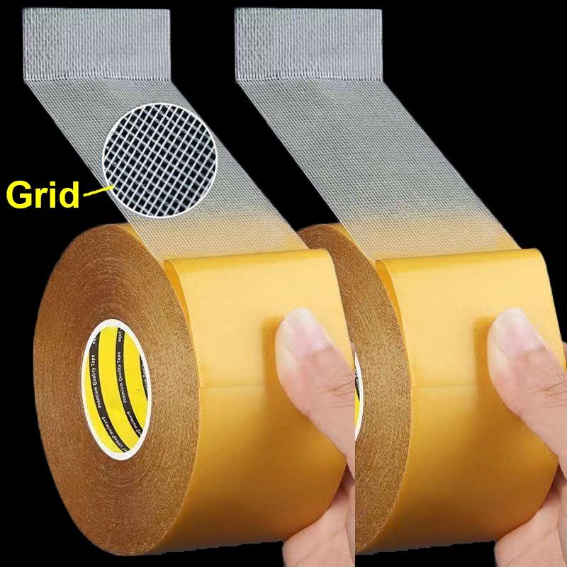Двусторонняя сетчатая лента на тканевой основе, прозрачная сетка, водонепроницаемая, бесследная, высоковязкая, клейкая лента для ковров с сильной фиксацией