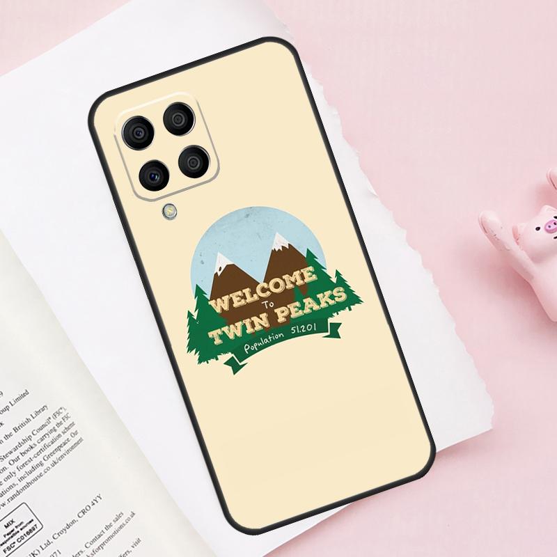 Добро пожаловать в Твин Пикс Чехол для Samsung Galaxy M16 M36 M56 M21 M20 M23 M31 M11 M54 M14 M34 M13 M52 M32 M12 M15 M55