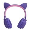 Наушники Cat Ear 3D со светодиодной подсветкой, беспроводные складные Bluetooth 5.0 гарнитуры с микрофоном