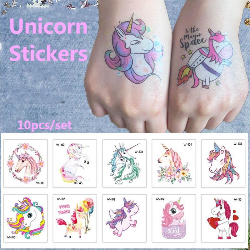 10 шт. браслетов Rainbow Unicorn Slap, подарки, украшения для вечеринок Unicornio, счастливые дети, девочки, тематика Rainbow Horse, сувениры для вечеринок по случаю дня рождения