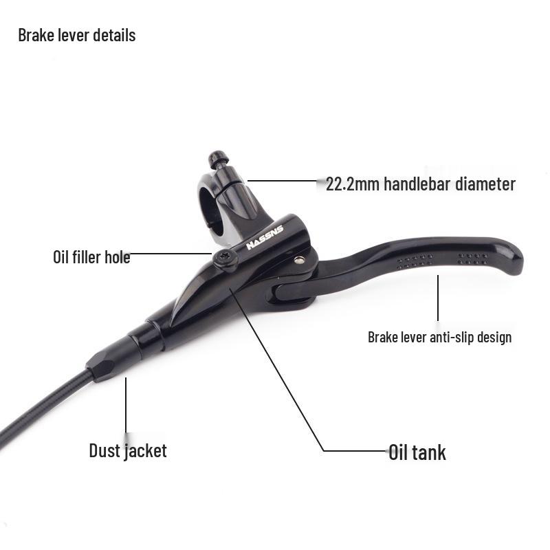 Гидравлические дисковые тормоза для горного велосипеда HASSNS с металлическими колодками