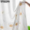 WTEMPO 2 шт. полузатеняющие оконные ширмы для гостиной, спальни, балкона, готовые шторы, дешевые солнцезащитные утолщенные белые марлевые шторы