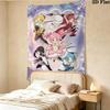 Puella Magi Madoka Magica Wall Tapestry Aesthetic Wall Hanging Printed Fabric Blanket Decorative Tapestries For Bedroom Living Room Home Decor