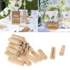 20Pcs Wooden Place Card Holder Photo Postcard Holder for Rustic Wedding Birthday Party Table Number Name Standup Signs Base