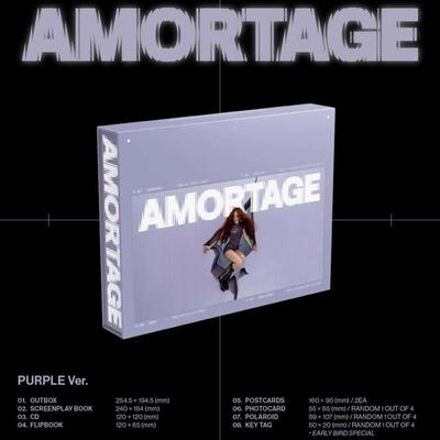 JISOO (JISOO) - Мини-альбом JISOO [AMORTAGE] ЭКСКЛЮЗИВНОЕ ИЗДАНИЕ [ФИОЛЕТОВАЯ Вер.]