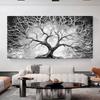 Tree of Life Wall Art for Living Room  Minimalist Painting Living Room Picture Scandinavian Forest Black White Landscape Canvas Painting