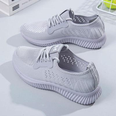 2024Женская обувь 2024 Новые повседневные кроссовки без застежек, дышащие, износостойкие, нескользящие, легкие, удобные, с сетчатой поверхностью, женские, размер S
