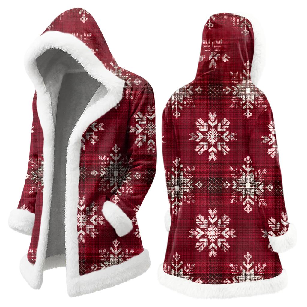 Мужская повседневная куртка с рождественским принтом